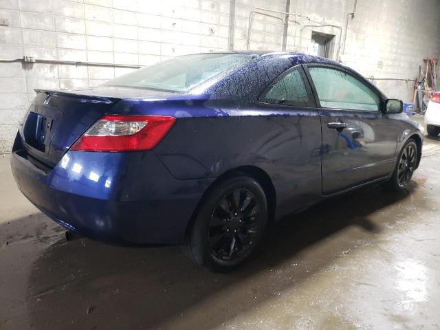 2HGFG12889H535215 - 2009 HONDA CIVIC EX BLUE photo 3