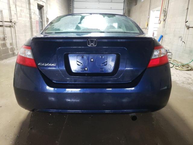 2HGFG12889H535215 - 2009 HONDA CIVIC EX BLUE photo 6