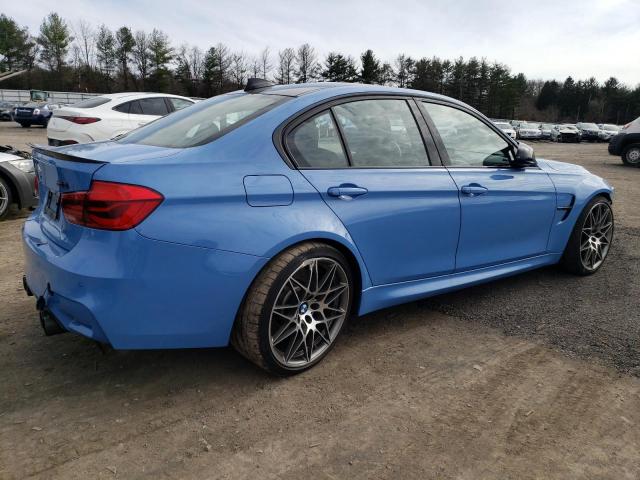 WBS8M9C52H5G83994 - 2017 BMW M3 BLUE photo 3