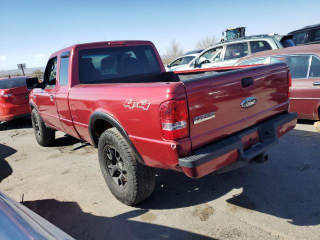 1FTZR15E17PA17527 - 2007 FORD RANGER SUPER CAB RED photo 2