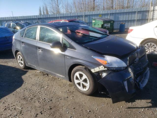 JTDKN3DU1F0435210 - 2015 TOYOTA PRIUS GRAY photo 4