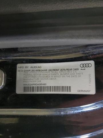 WAUCGAFR9DA065480 - 2013 AUDI S5 PREMIUM PLUS 黑色 照片 13