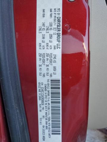 2C4RC1CGXDR588630 - 2013 CHRYSLER TOWN & COU TOURING L RED photo 13