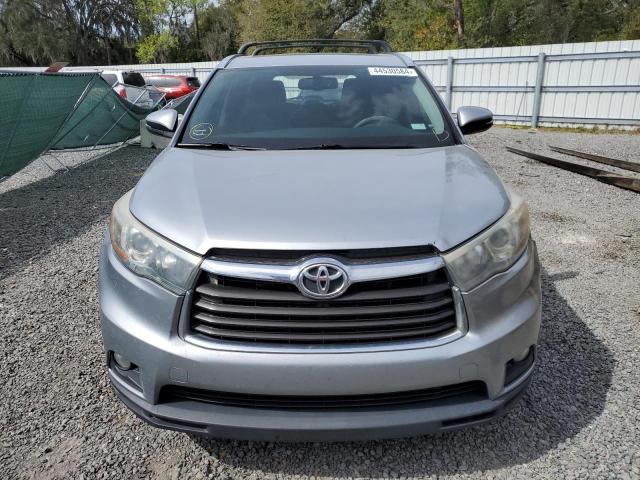 5TDKKRFH0FS091216 - 2015 TOYOTA HIGHLANDER XLE SILVER photo 5