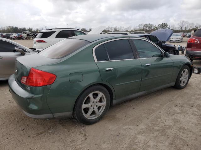 JNKCV51E93M014691 - 2003 INFINITI G35 GREEN photo 3