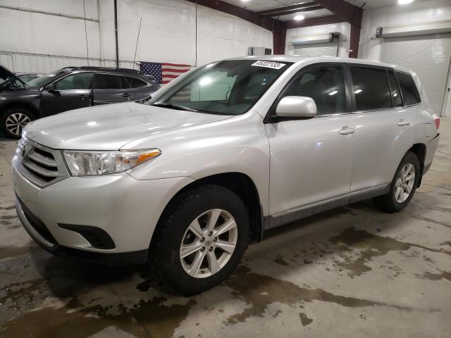 5TDBK3EH3CS114451 - 2012 TOYOTA HIGHLANDER BASE SILVER photo 1