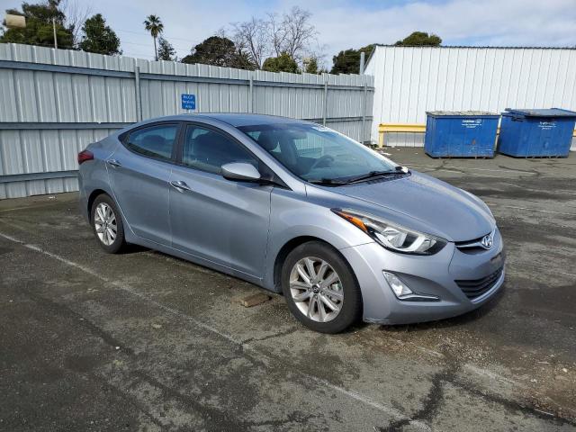 5NPDH4AE2FH595330 - 2015 HYUNDAI ELANTRA SE SILVER photo 4