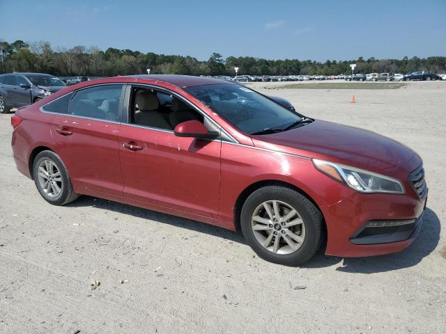 5NPE24AF1FH025463 - 2015 HYUNDAI SONATA SE RED photo 4