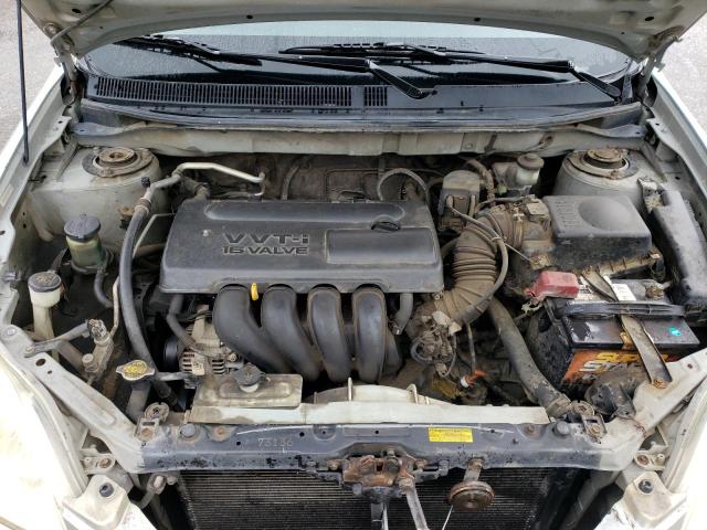 2T1KR32E63C077328 - 2003 TOYOTA COROLLA MA XR GRAY photo 11