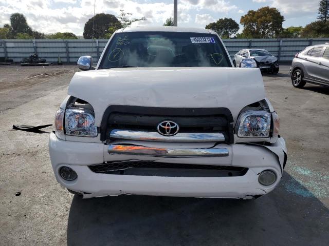 5TBRU34156S480387 - 2006 TOYOTA TUNDRA ACCESS CAB SR5 WHITE photo 5