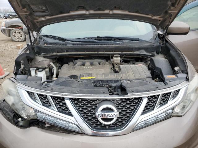 JN8AZ1MW1CW223975 - 2012 NISSAN MURANO S BROWN photo 11