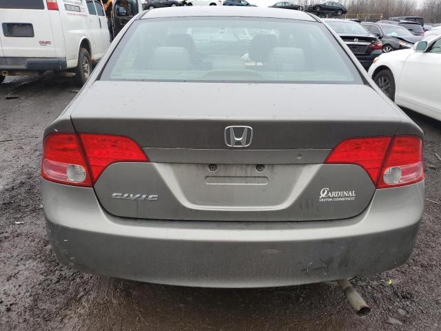 2HGFA165X6H526741 - 2006 HONDA CIVIC LX GRAY photo 6