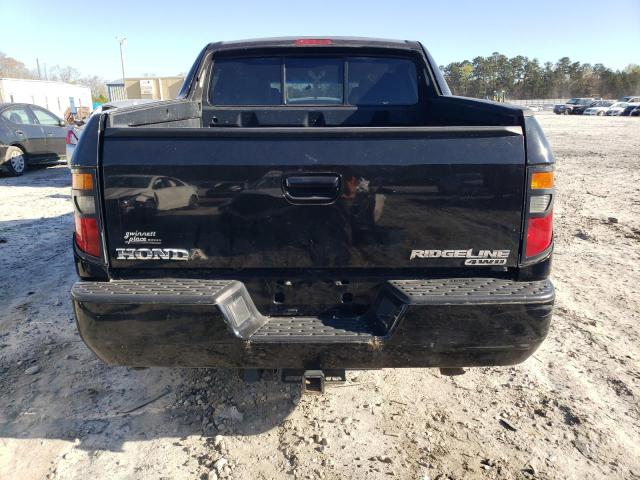 2HJYK16337H539928 - 2007 HONDA RIDGELINE RTX BLACK photo 6