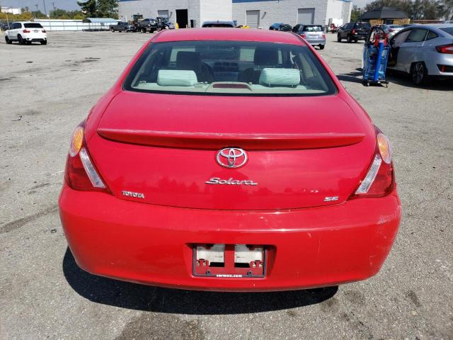 4T1CE38P75U507023 - 2005 TOYOTA CAMRY SOLA SE RED photo 6