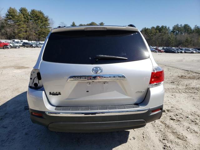 5TDBK3EH3CS148891 - 2012 TOYOTA HIGHLANDER BASE Argent photo 6