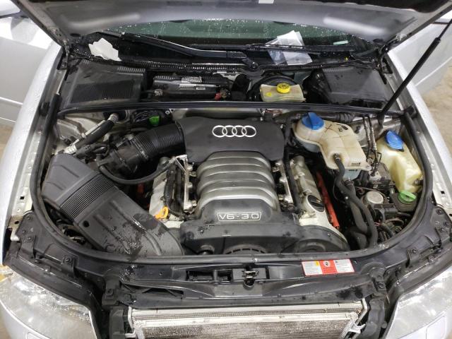 WAULT68E94A190272 - 2004 AUDI A4 3.0 QUATTRO SILVER photo 11