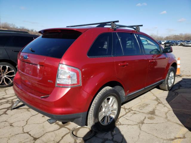 2FMDK38C08BB01637 - 2008 FORD EDGE SEL RED photo 3