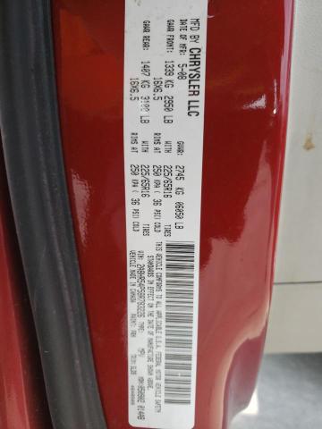 2A8HR54P58R783226 - 2008 CHRYSLER TOWN & COU TOURING წითელი ფოტო 13