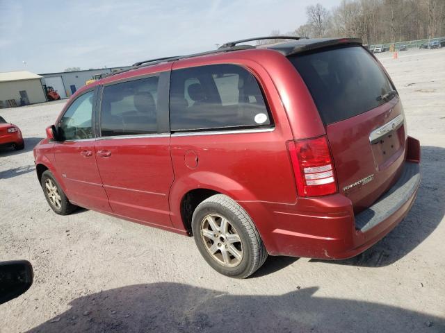 2A8HR54P58R783226 - 2008 CHRYSLER TOWN & COU TOURING წითელი ფოტო 2