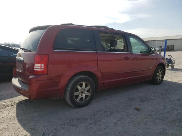 2A8HR54P58R783226 - 2008 CHRYSLER TOWN & COU TOURING წითელი ფოტო 3