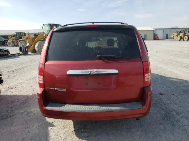 2A8HR54P58R783226 - 2008 CHRYSLER TOWN & COU TOURING RED photo 6