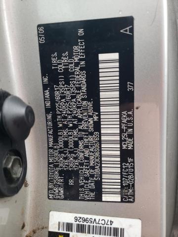 5TDBA23C96S067659 - 2006 TOYOTA SIENNA LE SILVER photo 14