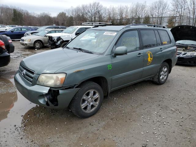 JTEDP21A340019577 - 2004 TOYOTA HIGHLANDER BASE أخضر صورة 1