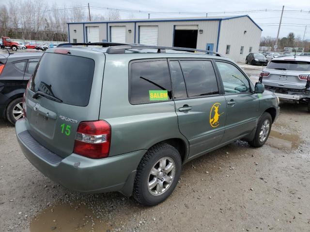 JTEDP21A340019577 - 2004 TOYOTA HIGHLANDER BASE أخضر صورة 3