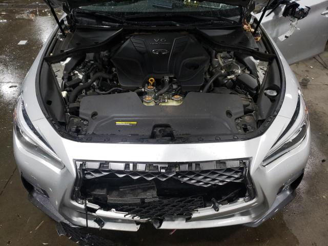 JN1EV7AR7KM554843 - 2019 INFINITI Q50 LUXE SILVER photo 11