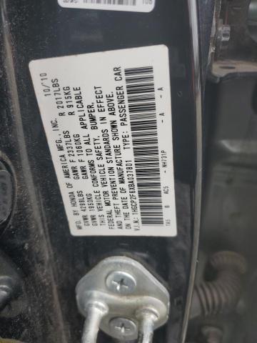 1HGCP2F6XBA037801 - 2011 HONDA ACCORD SE BLACK photo 13