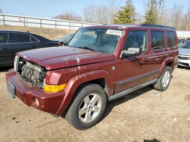 1J8HG48P17C528574 - 2007 JEEP COMMANDER BURGUNDY photo 1