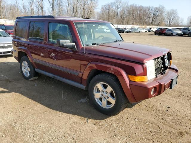 1J8HG48P17C528574 - 2007 JEEP COMMANDER BURGUNDY photo 4