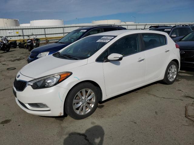 KNAFX5A85E5235153 - 2014 KIA FORTE EX WHITE photo 1