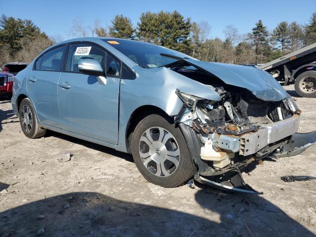 19XFB4F27DE200343 - 2013 HONDA CIVIC HYBRID BLUE photo 4