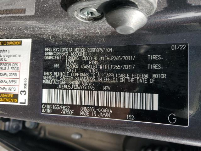 JTEMU5JR3N6031095 - 2022 TOYOTA 4RUNNER SR5/SR5 PREMIUM 灰色 照片 13