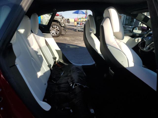 5YJSA1E12HF185906 - 2017 TESLA MODEL S Կարմիր լուսանկար 10