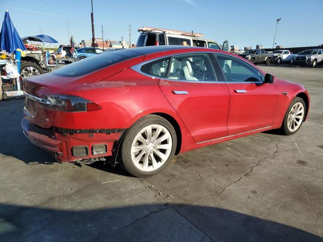 5YJSA1E12HF185906 - 2017 TESLA MODEL S Կարմիր լուսանկար 3