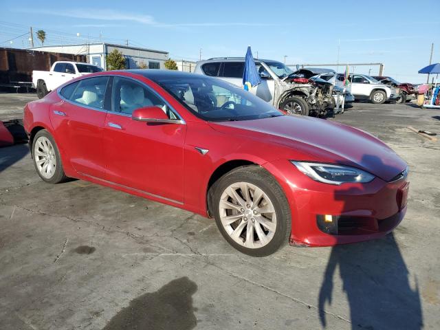 5YJSA1E12HF185906 - 2017 TESLA MODEL S Կարմիր լուսանկար 4