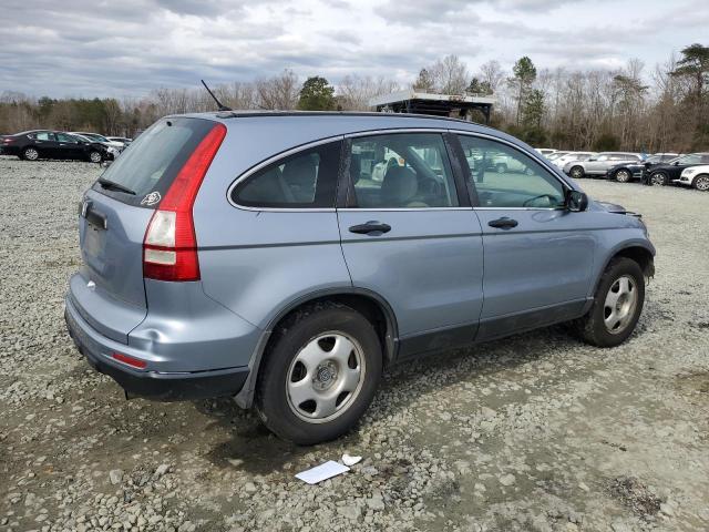 5J6RE3H34BL000118 - 2011 HONDA CR-V LX BLUE photo 3