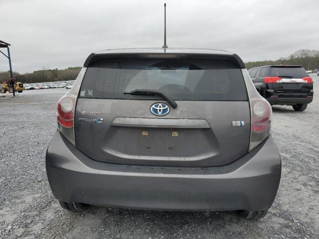 JTDKDTB34D1532776 - 2013 TOYOTA PRIUS C CHARCOAL photo 6