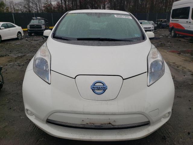 1N4AZ0CP3DC419702 - 2013 NISSAN LEAF S WHITE photo 5