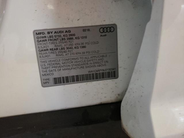 WA1C4AFY9J2132341 - 2018 AUDI SQ5 PRESTIGE WHITE photo 14