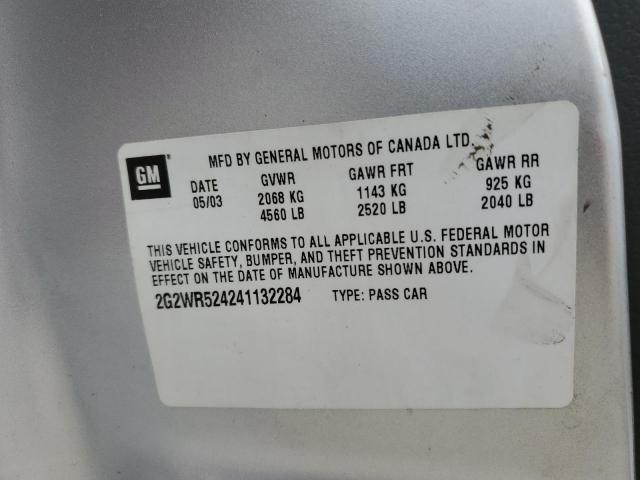 2G2WP522151297250 - 2005 PONTIAC GRAND PRIX 银色 照片 12