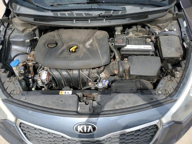 KNAFK4A68G5493614 - 2016 KIA FORTE LX GRAY photo 11