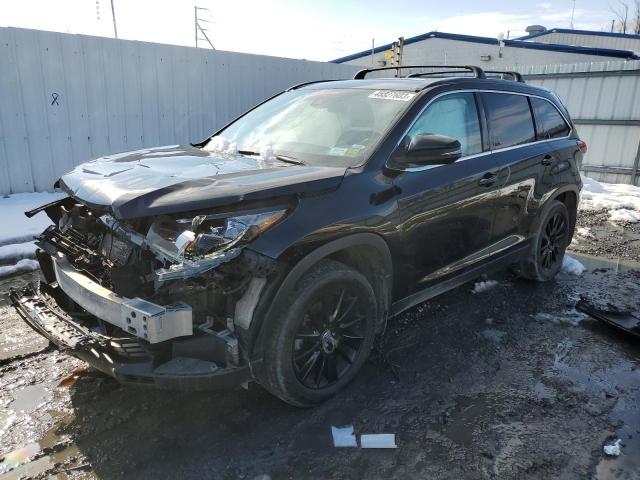 5TDJZRFH2KS726731 - 2019 TOYOTA HIGHLANDER SE BLACK photo 1