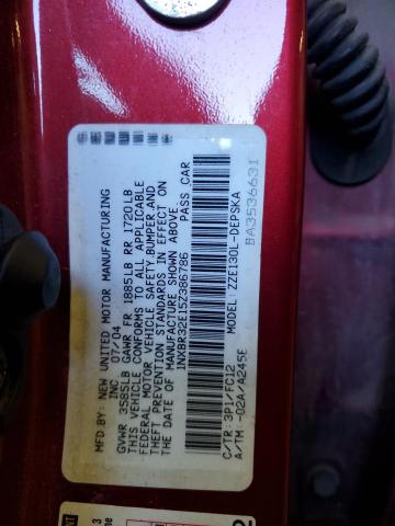 1NXBR32E15Z386786 - 2005 TOYOTA COROLLA CE RED photo 12