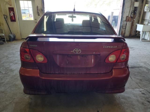 1NXBR32E15Z386786 - 2005 TOYOTA COROLLA CE RED photo 6