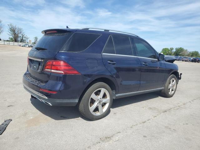 4JGDA5JB4JB153302 - 2018 MERCEDES-BENZ GLE 350 BLUE photo 3