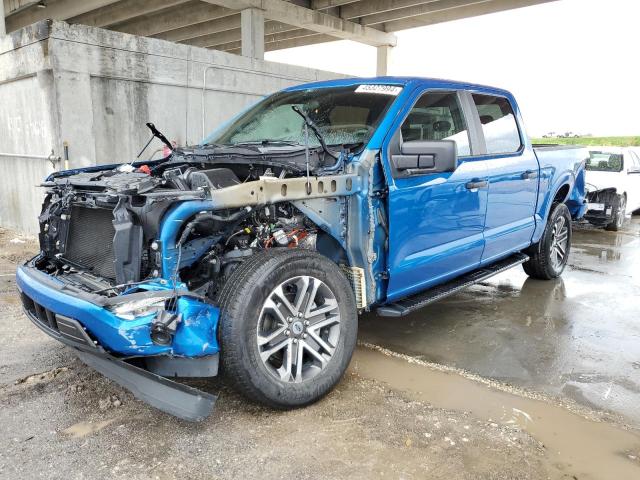 1FTEW1CP9MFB40506 - 2021 FORD F150 SUPERCREW BLUE photo 1