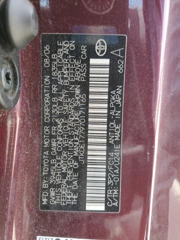 JTKDE177970171165 - 2007 TOYOTA SCION TC 红色 照片 13